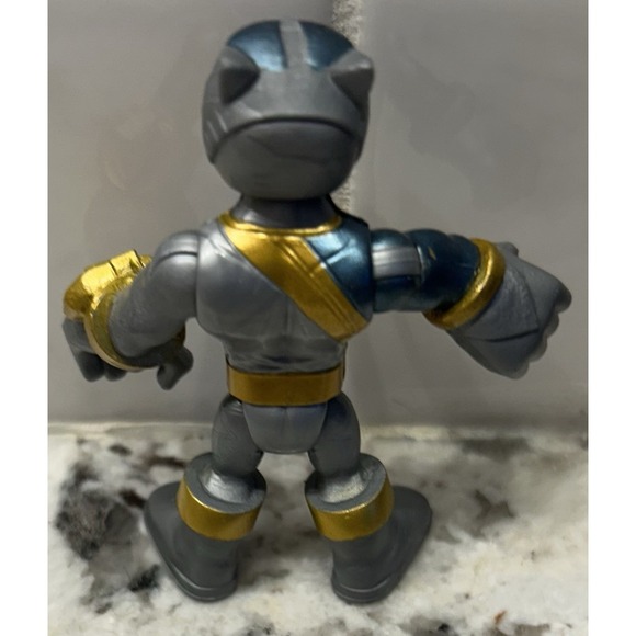 Power Rangers Wild Force Silver Power Ranger Figure‎ Hasbro Playskool Heroes - Picture 2 of 3